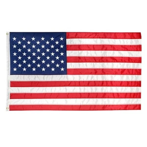 Bandera americana de poliéster hilada súper resistente de 6 pies x 10 pies | Estrellas bordadas y coser... - Imagen 1 de 7