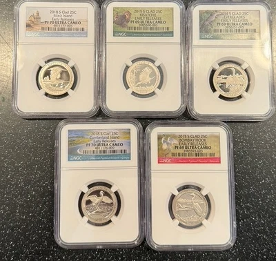 5 - Various Years Proof Certified Quarter,s NGC PF 69 Ultra Cameo, Early Release - Image 1 of 4