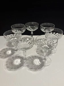 Juego de 7 copas de Sherbet Renaissance by Carico Crystal Champagne - Imagen 1 de 6