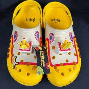 Zueco clásico submarino amarillo Crocs X The Beatles para hombre talla 13 Paul McCartney - Imagen 1 de 9