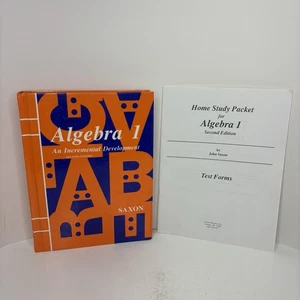 Saxon Algebra 1 Set Second Edition: Student Text, Home Study Packet Test Forms - Picture 1 of 21