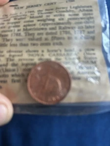 New Jersey Cent 1788 Replica coin - Picture 1 of 3