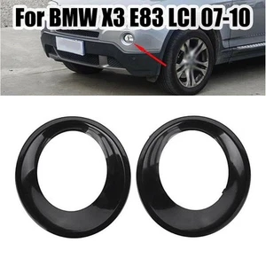 Pair Fog Light Lamp Cover Trim Frame For X3 E83 LCI 2007-2010 51113423789 AU - Picture 1 of 12