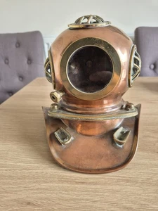 Vintage Copper Brass Divers Helmet Ornament - Picture 1 of 5