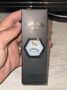 Callaway Chrome Tour Truvis Let the Big Dog Eat ( Golden Retriever), 3 Balls - Picture 1 of 3