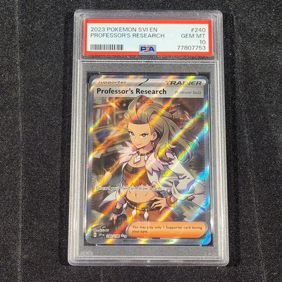 Professor's Research - 240/198 - Scarlet & Violet - Holo - PSA GEM MINT 10 - Image 1 of 4