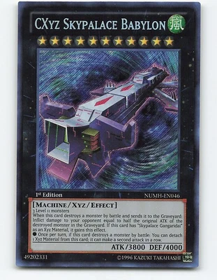 CXyz Skypalace Babylon #NUMH-EN046 Foil 1st Edition Yugioh Card - Image 1 of 2