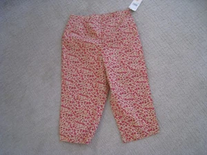 New Studio Works Women Spring/Summer Capris Pants Khaki Red Floral NWT Sz 12 - Picture 1 of 4