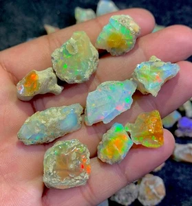 Raw Multi Ethiopian Opal, Opal Raw Crystal, AAA+ Top Quality Rough, Rough Opal - Picture 1 of 8