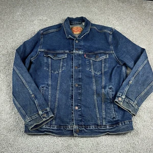 Levis Jacket Mens Extra Large Blue Type 3 Denim Trucker Durable Coat Heavyweight - Picture 1 of 15