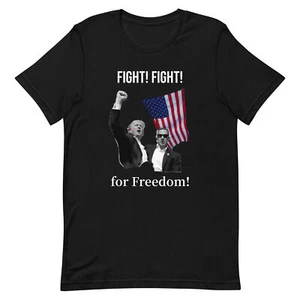 Donald Trump FIGHT FIGHT FREEDOM Shot Assassination Rally 2024 - Picture 1 of 8