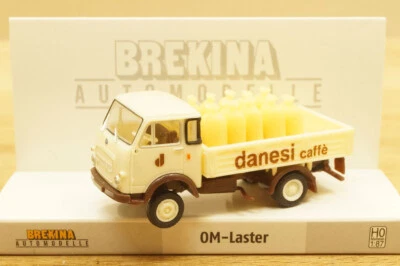 Scala Ho BREKINA 34618 Klein-Laster Autocarro Om Lupetto 25 " Danesi Caffe " - Immagine 1 di 4