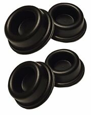 Rubber Door Stopper Bumpers (Pack of 4) Black - Made in USA - Self-Adhesive W...