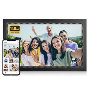 15.6in Large Digital Picture Frame Canupdog Touch Screen WiFi Digital Photo 32GB - Picture 1 of 7