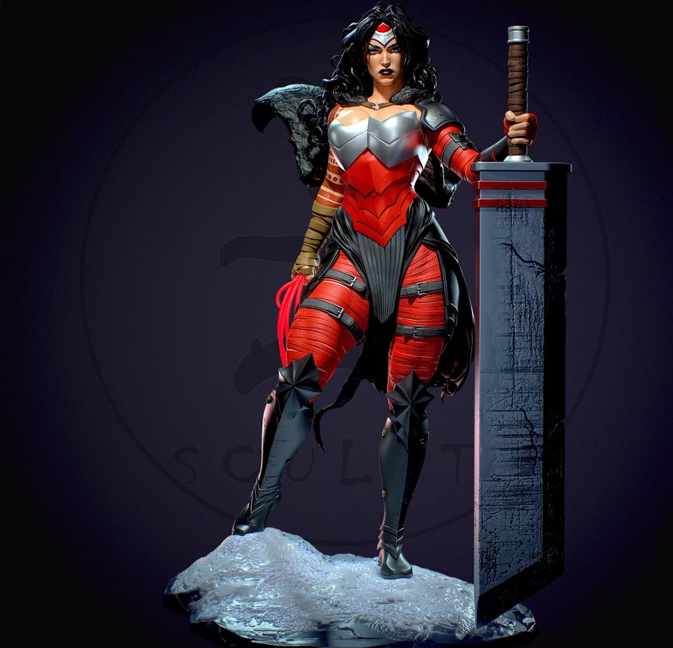 Раскрашенный абсолютный Чудо-женщина статуэтка 1/6 сексуальная фигурка - Изображение 1 из 4