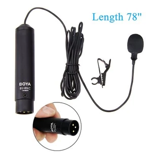 BOYA BY-M8C Phantom Power Clip-On Cardioid XLR Lavalier Microphone For Camcorder - Picture 1 of 12