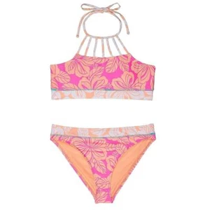 Hobie Girls Honolulu Honey Strappy High Neck Bralette Hipster Bikini Set Size 16 - Picture 1 of 9