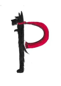 ALFABETO ESCOCÉS TERRIER P IMPRESIÓN DE PINTURA LETRA ACEO CALIGRAFÍA ESCOCESA - Imagen 1 de 1