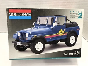 Monogram 2966 Jeep CJ-7 2n1 Bausatz 1:24 Modellauto Bausatz - Bild 1 von 10