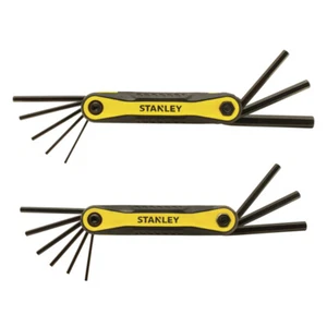 Stanley Multi-Size Metric and SAE Fold-Up Locking Hex Key Set 17 pc - Picture 1 of 2