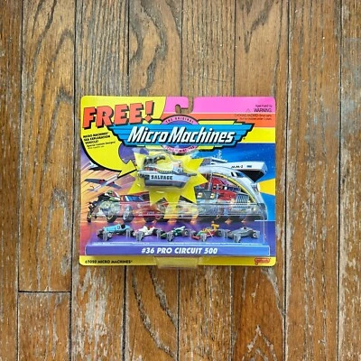GALOOB MICRO MACHINES 1996 #36 PRO CIRCUIT 500 BONUS Salvage Boat 65020 - Image 1 of 4