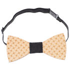 Wooden Bow Tie Collar for Men: Party Accessory (Random Style)
