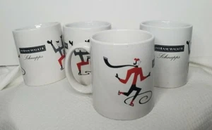 Juego de 4 tazas de coleccionista HIRAM WALKER LICOR MENTA PATINADOR SOBRE HIELO - Imagen 1 de 5