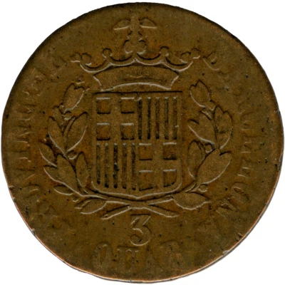 ☆ HISPANO • 3 CUARTOS 1823 • BARCELONA • FERNANDO VII ☆ ESPAÑA · CATALUÑA☆D0785 Foto 1 de 4