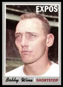 1970 Topps #332 Bobby Wine Montreal Expos como nuevo - Imagen 1 de 2