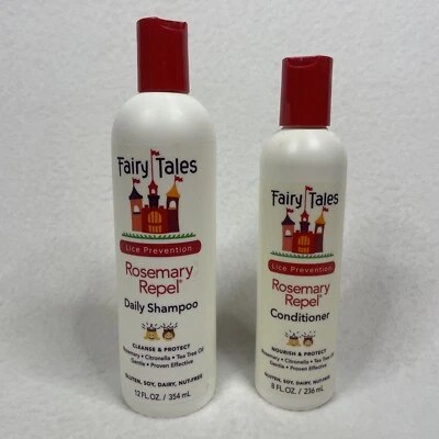 Champú diario repelente de romero Fairy Tales LICE PREVENTION 12 OZ + acondicionador 8 oz Foto 1 de 4