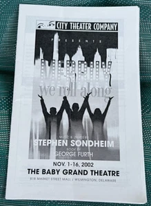 MERRILY WE ROLL ALONG PROGRAM 11/2002 WILMINGTON DELAWARE CITY THEATER COMPANY - Picture 1 of 12