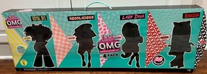 LOL Sorpresa OMG Paquete de 4 Muñecas de Moda Swag Dama Diva Abeja Real Neonlicious Fr Sh - Imagen 1 de 3