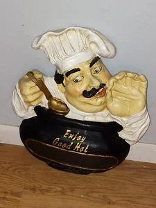 Hanging High Chef Restaurant Hanging Wood Plaque Sign - Picture 1 of 5