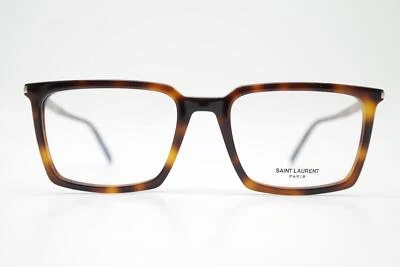 Lunettes Saint Laurent SL 624 Marron Argent Rectangulaires Monture Neuve - Photo 1/4