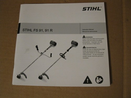 STIHL ENGLISH & SPANISH INSTRUCTION MANUAL FS 91 91R | eBay