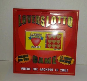 Lovers Lotto Game Anniversary Birthday Bachelorette Adult Gift Novelty 12 Games - Picture 1 of 3