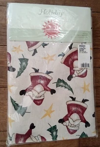 Sunweave Holiday Collection 60"×84" ovale Tischdecke * Weihnachtsmann mit Stern * Neu aus altem Lagerbestand - Bild 1 von 6