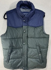 American Eagle Puffer Vest Men’s Medium Blue Green - Picture 1 of 19