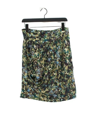 Nicole Farhi Women's Mini Skirt UK 12 Multi Graphic 100% Silk Short Mini - Image 1 of 4