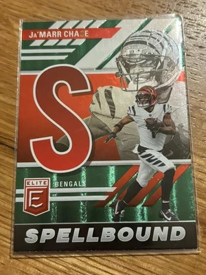 2023 Panini Donruss Elite - Spellbound Ja'Marr Chase #SB-JC4 Green - Image 1 of 2
