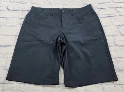 Shorts Under Armour Masculino Tamanho 34 Solto Golf Tech 1272355 Cinza Ardósia Elástico - Imagem 1 de 4