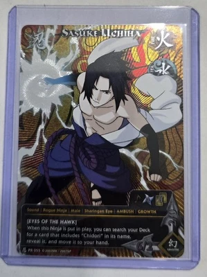 Naruto CCG Sasuke Uchiha PR-055 Eyes of the Hawk Promo Foil NM Rare - Image 1 of 2