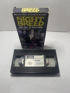 Night Breed (VHS, 1989) Clive Barker Horror Movie Film (V1) Rare Vintage - Picture 1 of 6