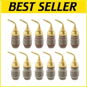 24k Gold-Plated 2mm Pin Plugs - Secure Connection for Audio Enthusiasts, 12 Pcs - Picture 1 of 11