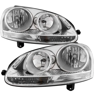 Par de faros halógenos CAPA izquierda derecha para Volkswagen Jetta 2005-2010 sedán Foto 1 de 4
