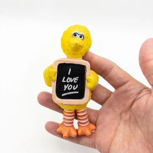 Imán de refrigerador Big Bird vintage Plaza Sésamo Te amo - Imagen 1 de 6