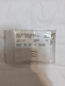 Bell Helicopter  NAS6603-4 Bolt  Pk/4Each Nos - Picture 1 of 5