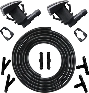 Front Windshield Washer Nozzles & Hose Replacement for GMC Acadia Saturn Outlook - Picture 1 of 8