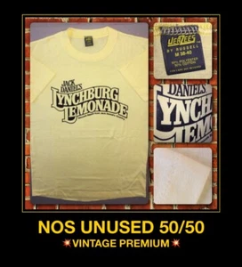 RARE! VTG Orig 80s Jack Daniels Lynchburg TN Lemonade No 7 Whiskey NOS T-Shirt - Picture 1 of 12