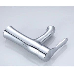 Single Hole Column Water Bathroom Counter Basin Copper Water Faucet - Picture 1 of 11